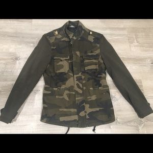 Zara Man Denim Couture Camo Field Jacket